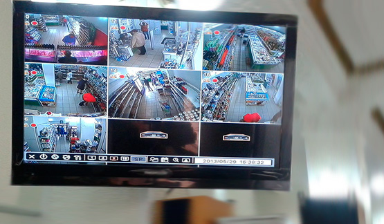 Установка системы видеонаблюдения в магазин