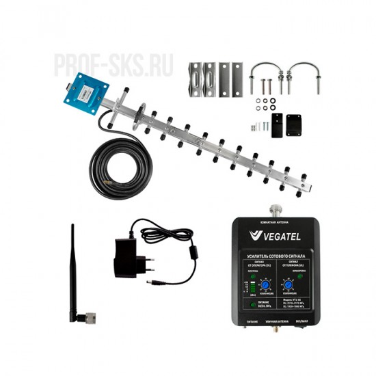 Комплект усиления сигнала VEGATEL VT2-3G-kit (LED)